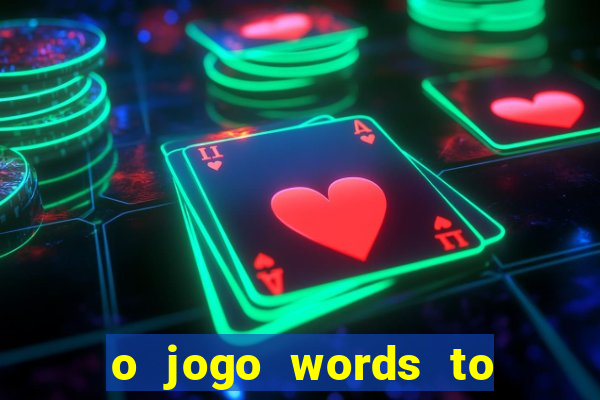 o jogo words to win paga mesmo